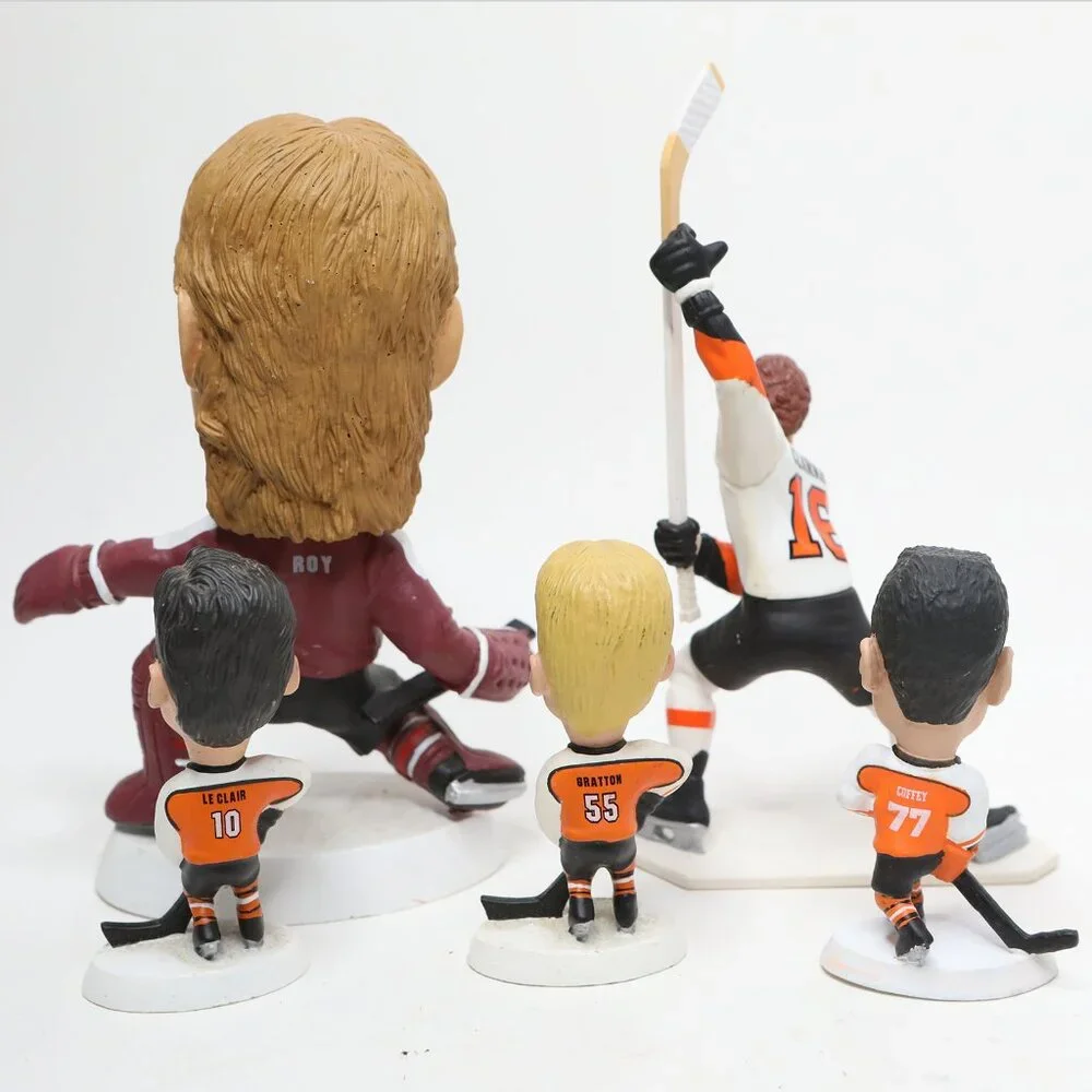 VINTAGE NHL Figurines Lot 5 | Patrick Roy, LeClair, Coffey, Gratton, Clarke 90s - Picture 2 of 6
